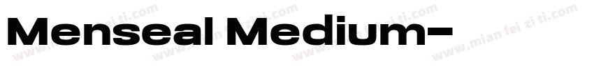 Menseal Medium字体转换